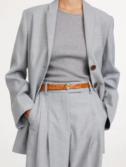 By Malene Birger Belts^Ouma Leather Belt Cognac