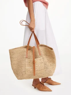 By Malene Birger Bags^Palla Straw Tote Bag Light Camel