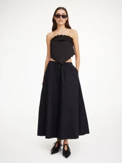 By Malene Birger Skirts^Pheobes Organic Cotton Skirt Black