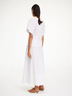 By Malene Birger Skirts^Pheobes Organic Cotton Skirt Pure White