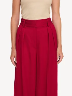 By Malene Birger Trousers^Piscali Mid-waist Trousers Jester Red