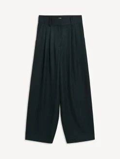 By Malene Birger Trousers^Piscali Mid-waist Trousers Black
