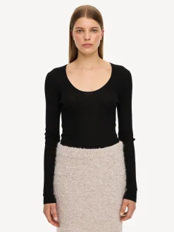 By Malene Birger Knitwear^Rinah Top Black