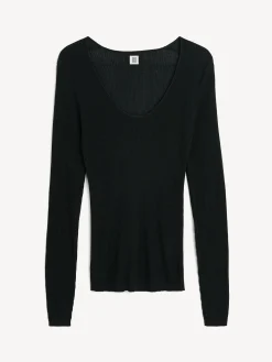 By Malene Birger Knitwear^Rinah Top Black