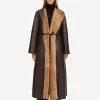 By Malene Birger Coats & Jackets^Sandras Shearling Coat Tobacco Brown