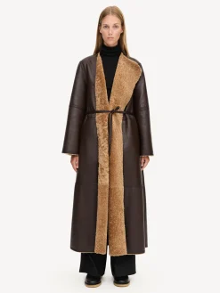 By Malene Birger Coats & Jackets^Sandras Shearling Coat Tobacco Brown