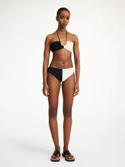 By Malene Birger Swimwear^Seabay Low Bikini Bottoms Block stripe black white