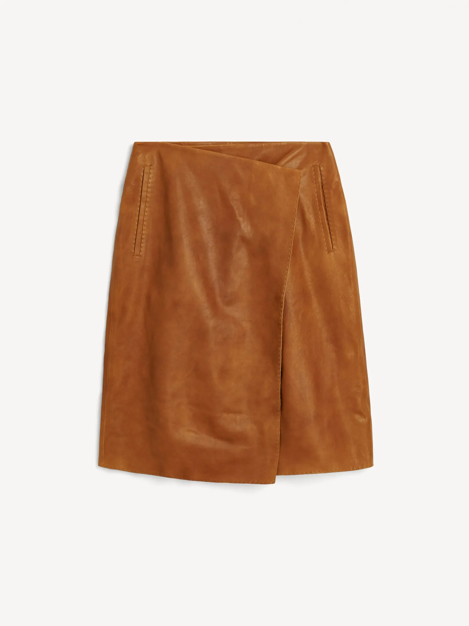 By Malene Birger Skirts^Sigrids Leather Skirt Tobacco Brown