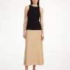 By Malene Birger Skirts^Simoas Leather Skirt Sand Beige
