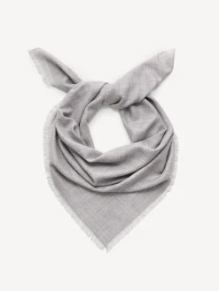 By Malene Birger Scarves^Sollida Wool Scarf Grey Melange