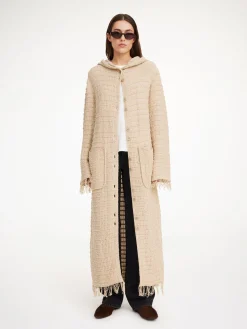 By Malene Birger Knitwear^Tallula Hooded Coat Oyster Gray