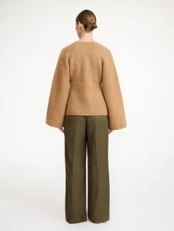 By Malene Birger Knitwear^Tinley Wool-blend Cardigan Tobacco Brown