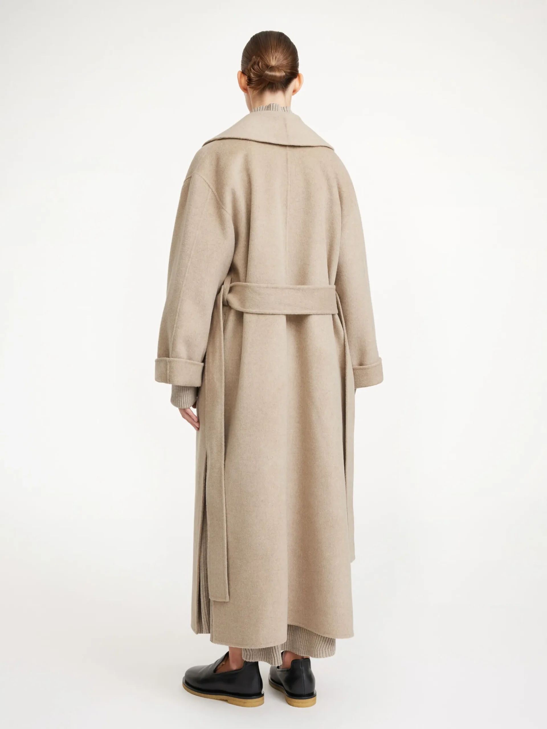 By Malene Birger Coats & Jackets^Trullem Wool Coat Grey Brown Melange