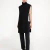 By Malene Birger Knitwear^Zania Oversized Knit Bib Black