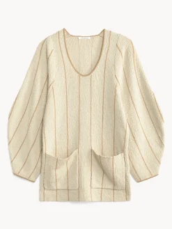 By Malene Birger Knitwear^Zoita Blouse Oyster Gray